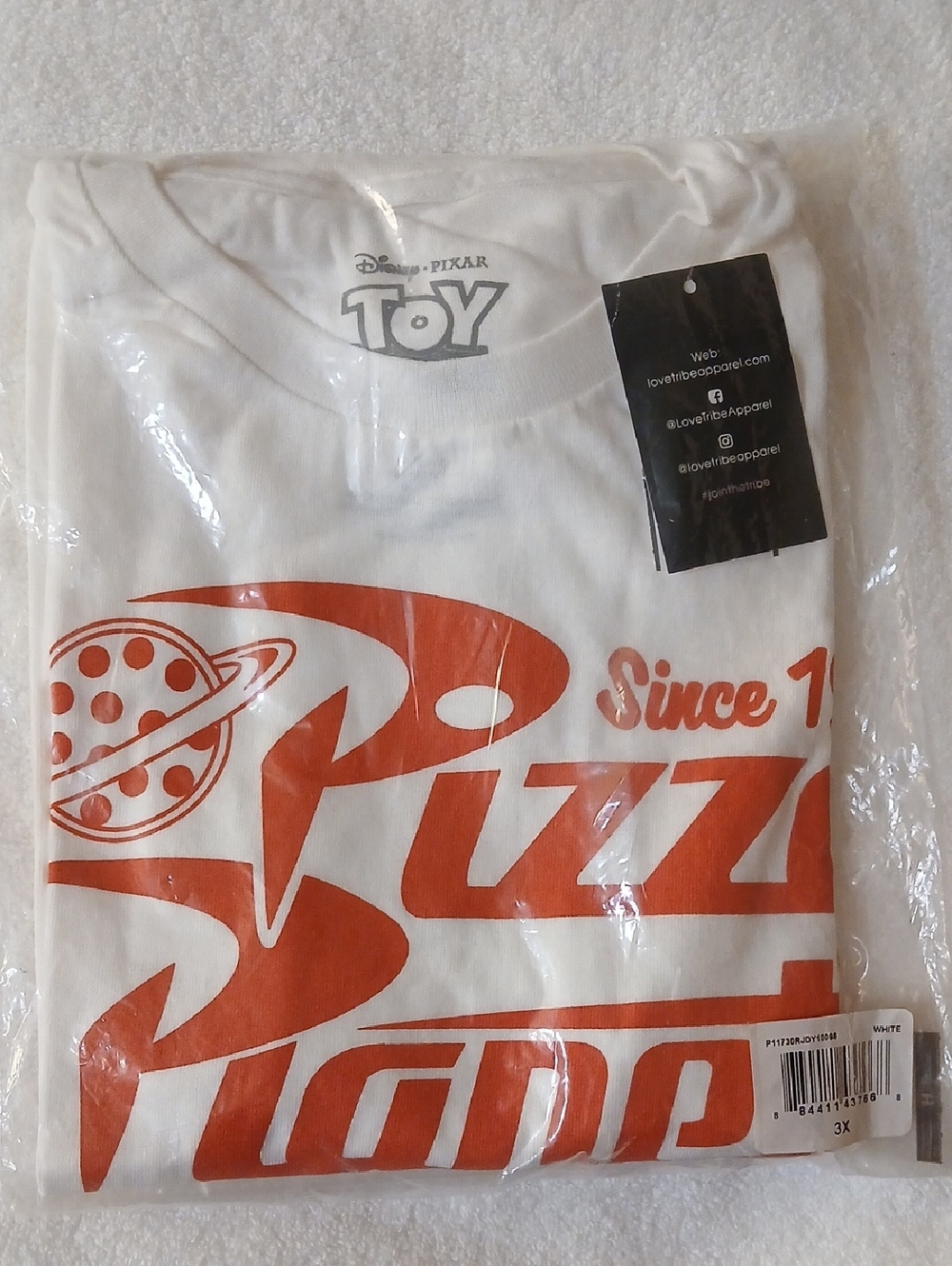 Toy Story Pizza Planet Delivery Plus Size 3x Shirt